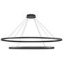 2_Ovale 53 3/4" Wide Black 2-Tier LED Chandelier more views