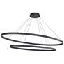 4_Ovale 53 3/4" Wide Black 2-Tier LED Chandelier more views