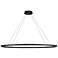 Ovale 53 3/4" Wide Black LED Linear Pendant