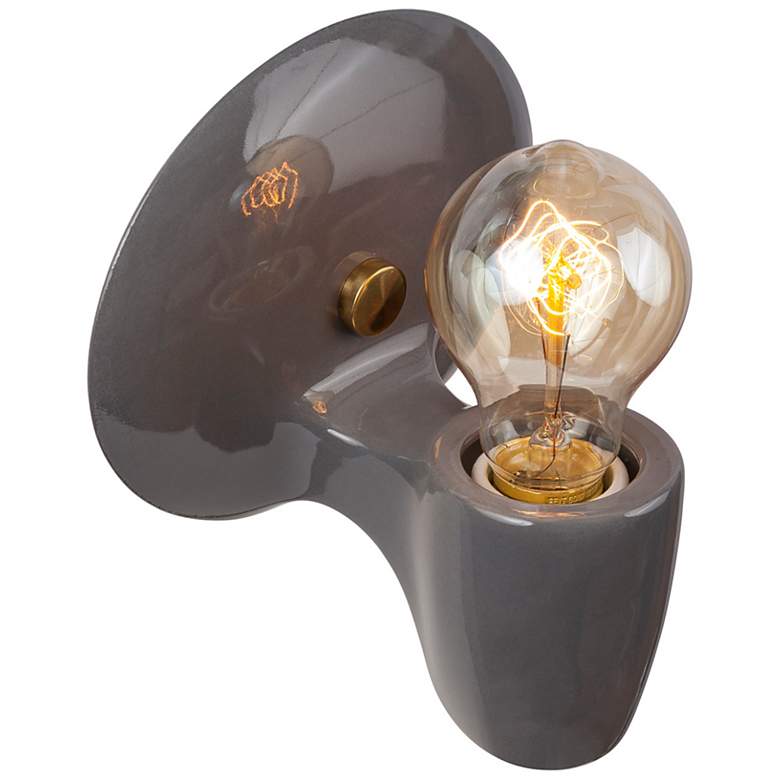 Image 4 Ovalesque Wall Sconce - Gloss Grey - PB more views
