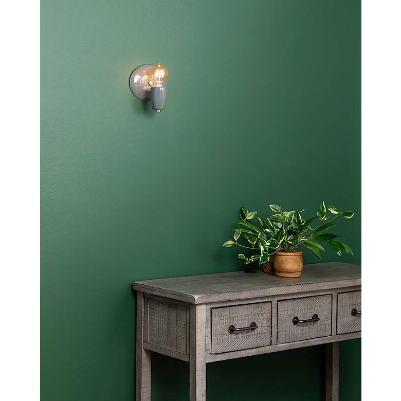 Image 5 Ovalesque Wall Sconce - Gloss Grey - PB more views