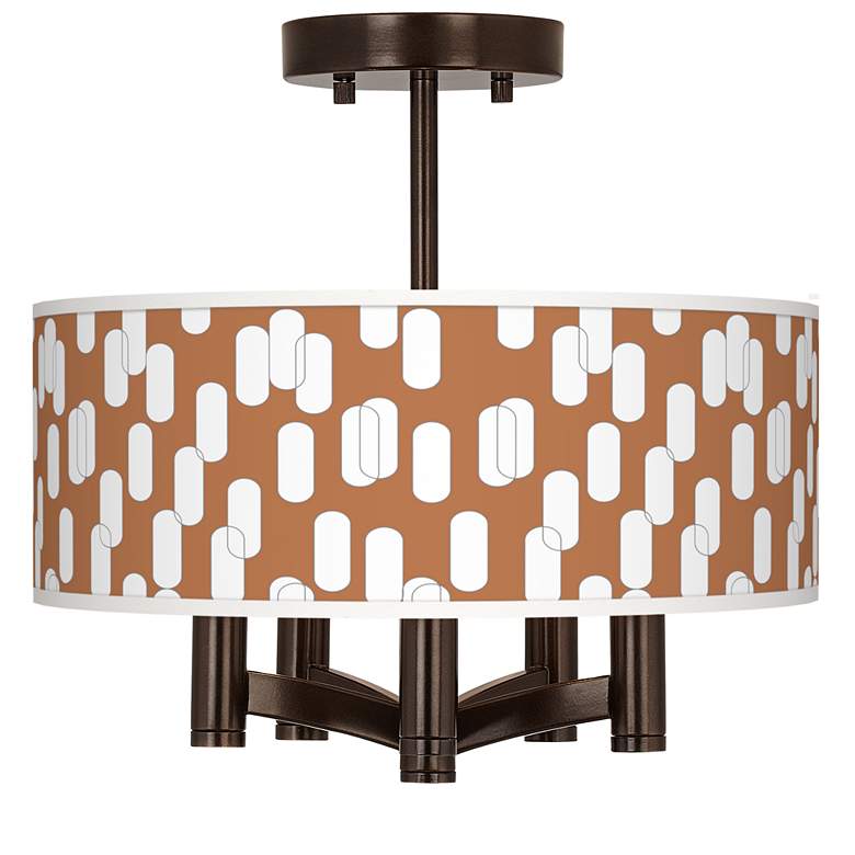 Image 1 Ovals II Ava 5-Light Bronze Ceiling Light