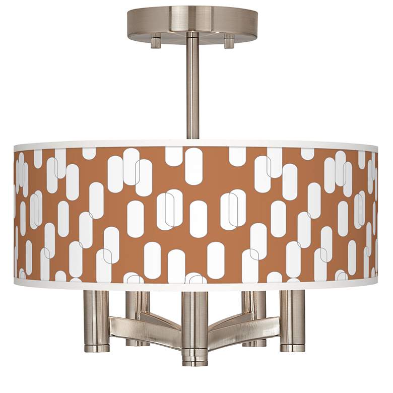 Image 1 Ovals II Ava 5-Light Nickel Ceiling Light
