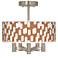 Ovals II Ava 5-Light Nickel Ceiling Light