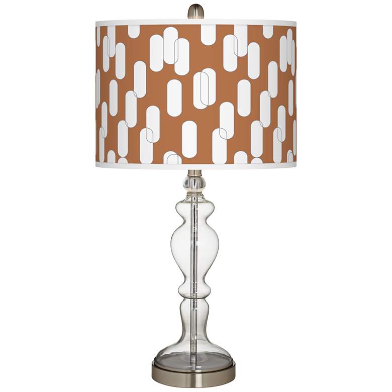 Image 1 Ovals II Giclee Apothecary Clear Glass Table Lamp