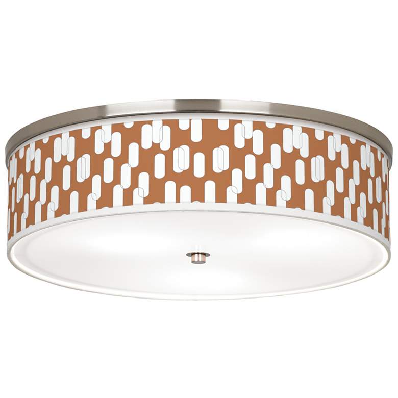 Image 1 Ovals II Giclee Nickel 20 1/4" Wide Ceiling Light