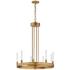Ovation 24" Wide Gold 9-Light LED Wagon Wheel Chandelier