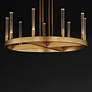 5_Ovation 24" Wide Gold 9-Light LED Wagon Wheel Chandelier more views