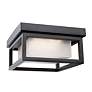 Overbrook 1-Light Black Cast Aluminum Outdoor Ceiling Light
