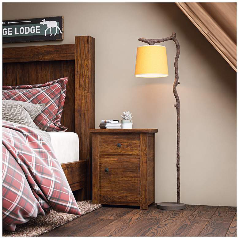 Image 2 Overhang 61" High Bronze Floor Lamp more views