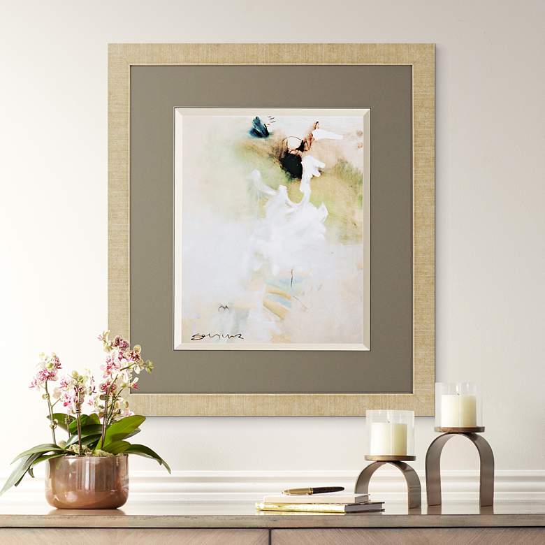 Image 1 Overjoyed I 33" High 29" Wide Framed Giclee Wall Art