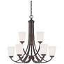 2_Overland Park 30" Wide Vintage Bronze 9-Light Chandelier