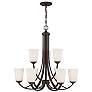 4_Overland Park 30" Wide Vintage Bronze 9-Light Chandelier more views