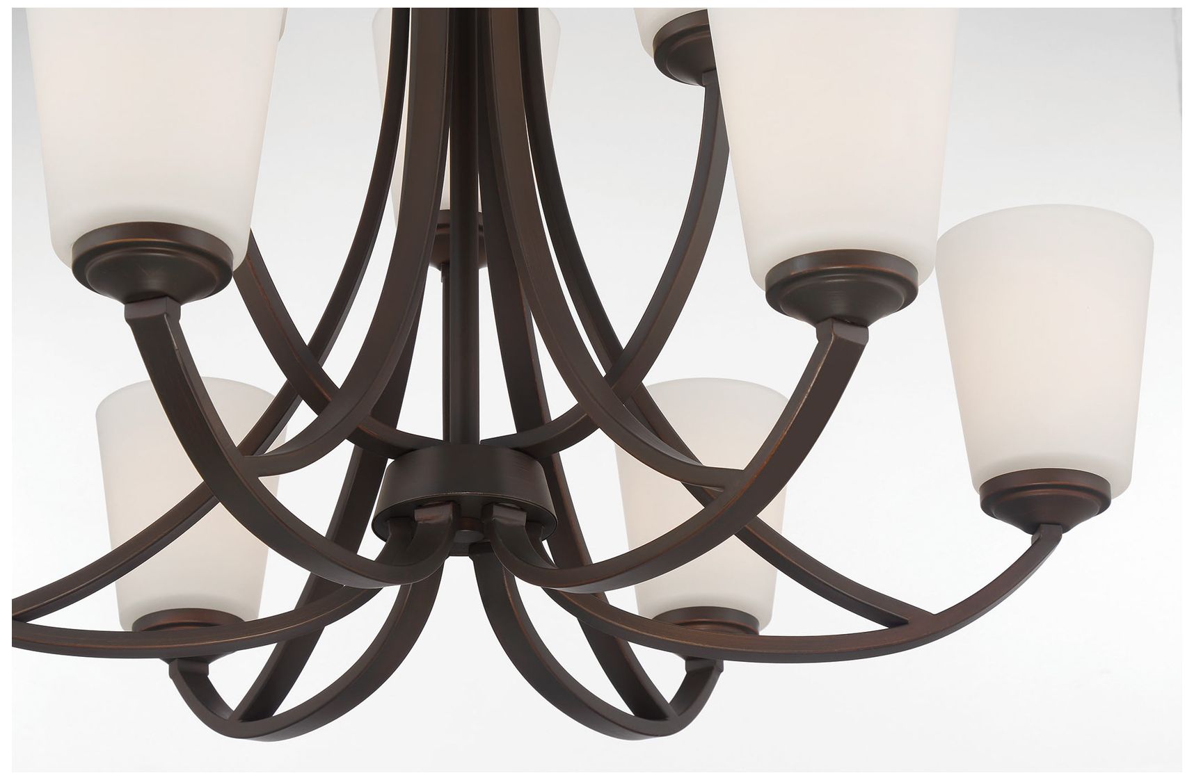 Image 7 Overland Park 30" Wide Vintage Bronze 9-Light Chandelier more views