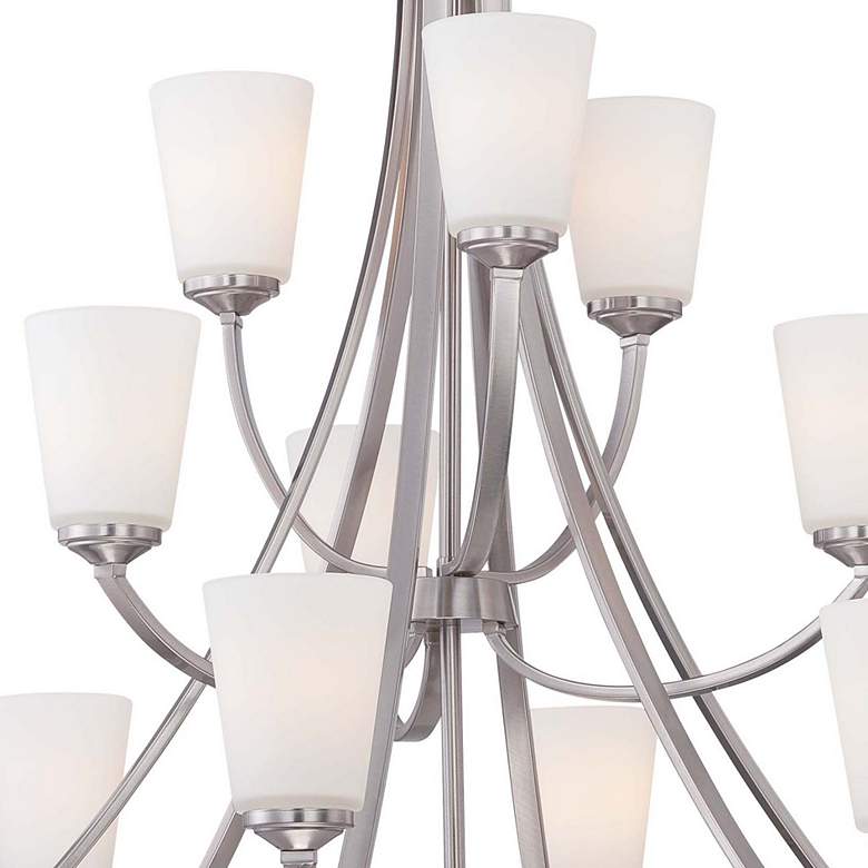 Image 2 Overland Park 39" Wide Brushed Nickel 12-Light Chandelier more views