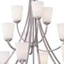 2_Overland Park 39" Wide Brushed Nickel 12-Light Chandelier more views