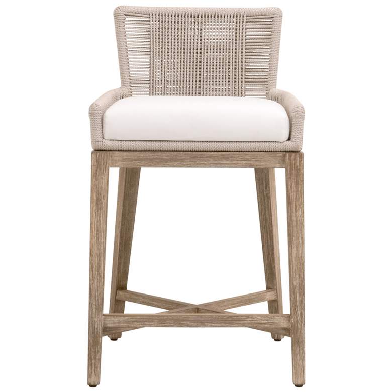 Image 1 Overlay 27" Natural Gray Mahogany Counter Stool