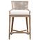Overlay 27" Natural Gray Mahogany Counter Stool