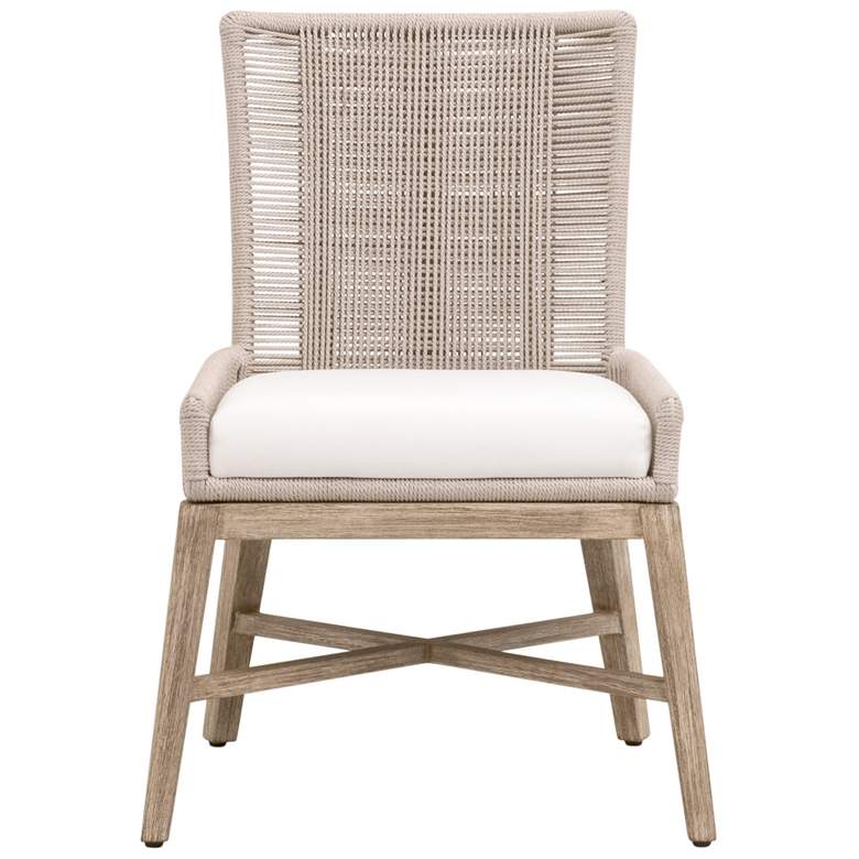 Image 1 Overlay Dining Chair, Oyster Twist Rope, LiveSmart Peyton-Pearl, Set of 2