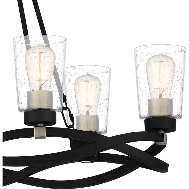 Image 6 Overlook 32 1/2"W Earth Black 6-Light Island Chandelier more views
