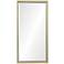 Oversee Light Gold Leaf 30" x 60" Rectangular Wall Mirror