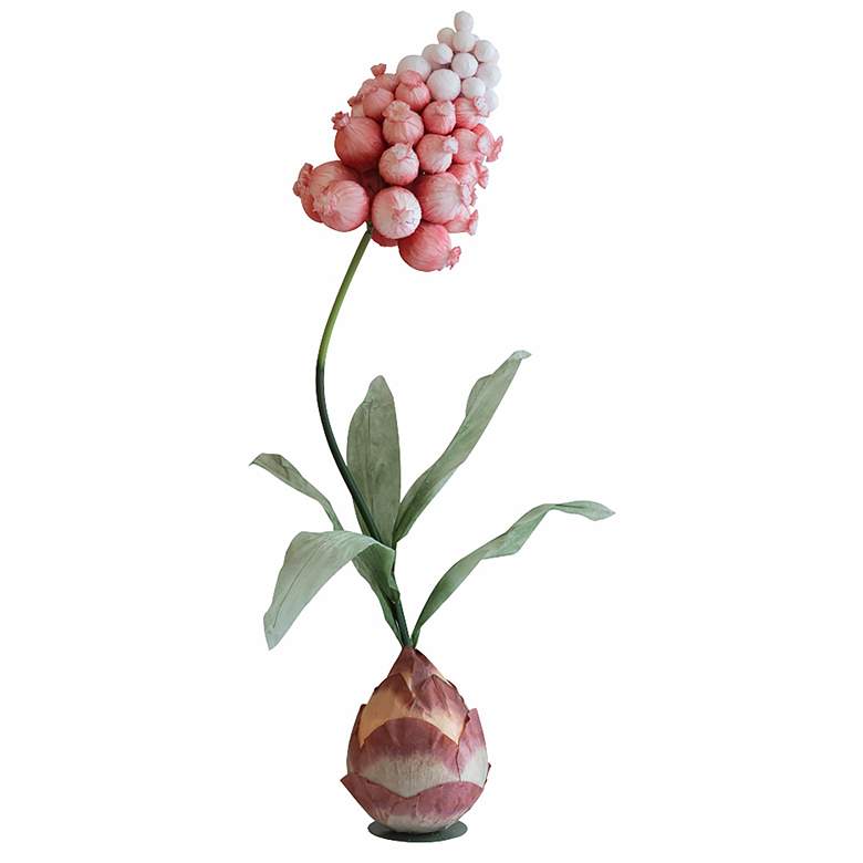 Image 1 Oversize Hyacinthus Orientalis Decor 19.7x19.7x78.7" Pink/White/Green/
