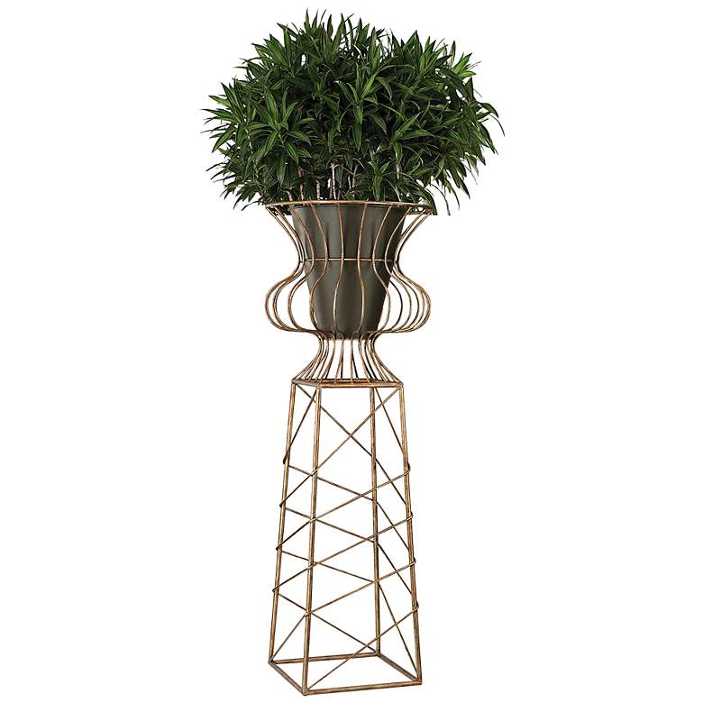 Image 1 Oversized Collection Antique Gold Statement Planter