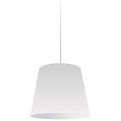 Oversized Drum 14" Wide Polished Chrome Pendant Light