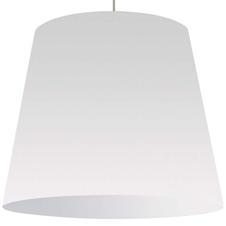 Image 2 Oversized Drum 14" Wide Polished Chrome Pendant Light more views