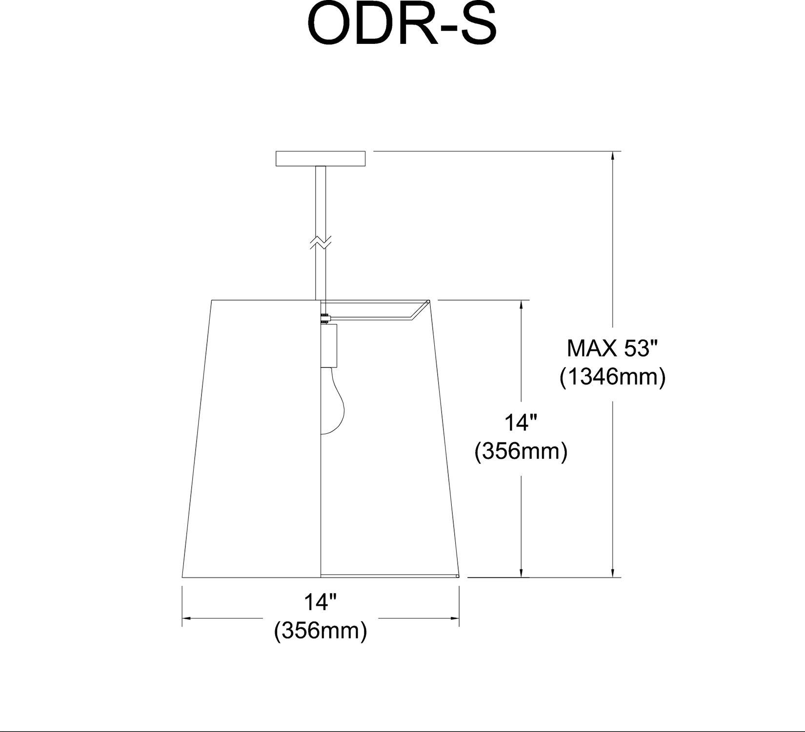 Image 3 Oversized Drum 14" Wide Small Tapered Drum White and Gold Shade Pendan more views