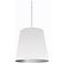 Oversized Drum 20" Wide Medium White and Silver Shade Pendant
