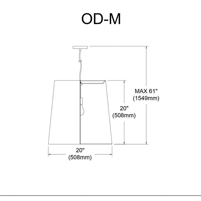 Image 3 Oversized Drum 20"W Chrome and White Fabric Pendant Light more views