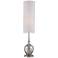 Ovo Mercury Glass Floor Lamp with Double Layer Shade