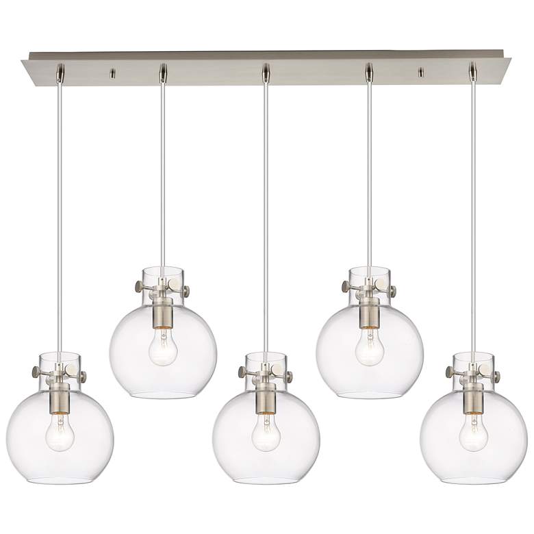 Image 1 Owego 12.63" Wide 3 Light Matte Black Multi Pendant With Light Smoke S