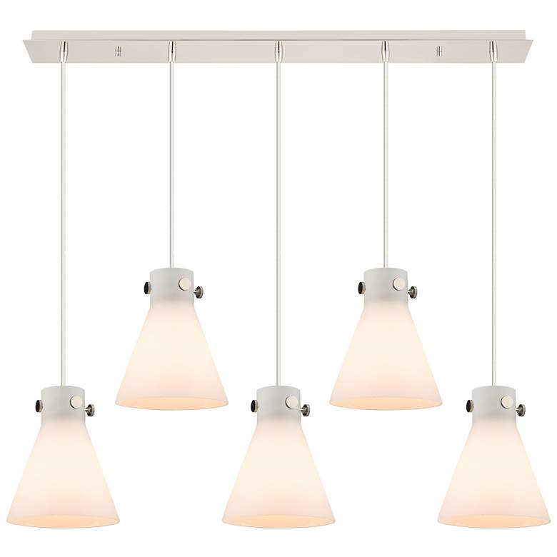 Image 1 Owego 15.75" Wide 6 Light Brushed Brass Multi Pendant With Clear Shade