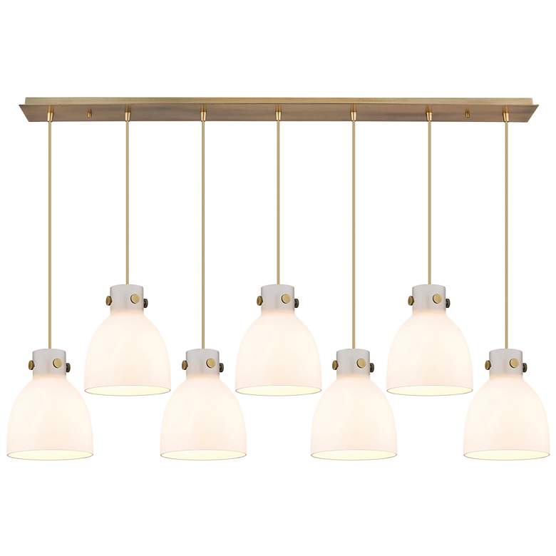 Image 1 Owego 24.38" Wide 12 Light Brushed Brass Multi Pendant w/ Light Smoke
