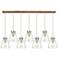 Owego 24.38" Wide 12 Light Brushed Brass Multi Pendant With Clear Shad