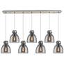 Owego 24.38" Wide 12 Light Matte Black Multi Pendant With Light Smoke
