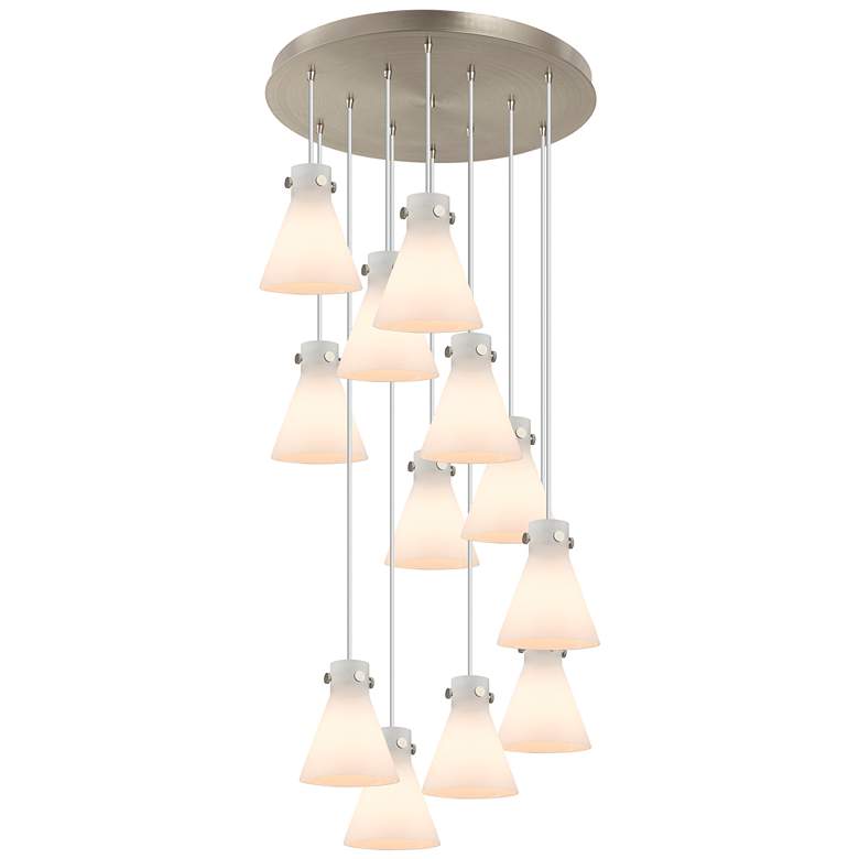 Image 1 Owego 36.88" Wide 3 Light Brushed Brass Linear Pendant w/ Light Smoke