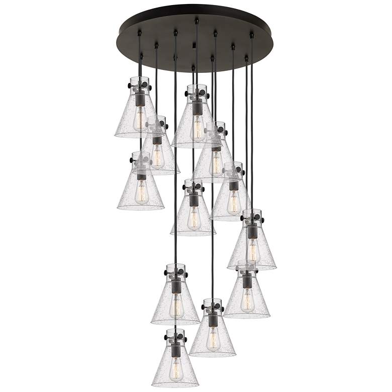 Image 1 Owego 36.88" Wide 3 Light Polished Nickel Linear Pendant With Clear Sh