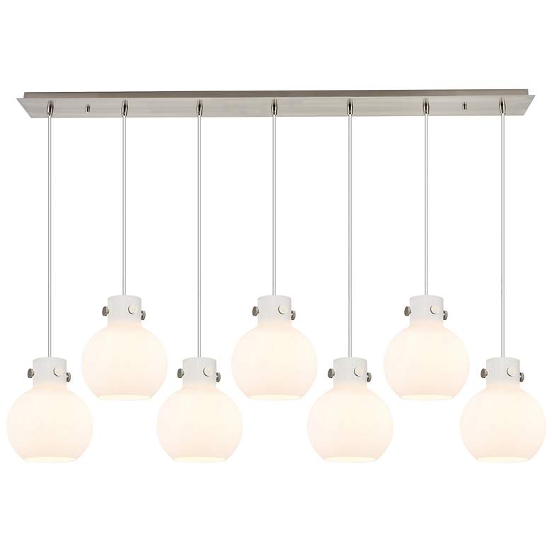 Image 1 Owego 36.88" Wide 5 Light Brushed Brass Linear Pendant w/ Light Smoke