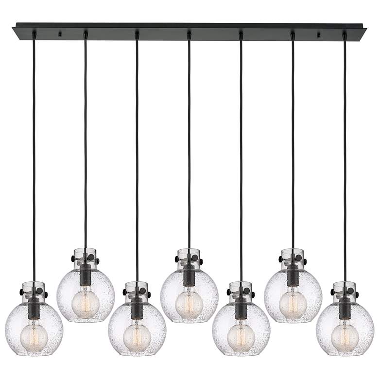 Image 1 Owego 36.88" Wide 5 Light Polished Nickel Linear Pendant With Clear Sh