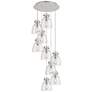 Owego 36.88"W 5 Light Brushed Nickel Linear Pendant w/ Light Smoke Sha