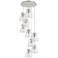 Owego 36.88"W 5 Light Brushed Nickel Linear Pendant w/ Light Smoke Sha