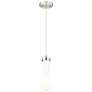 2_Owego 4" Wide Satin Nickel Cord Hung Pendant With Gloss White Shade