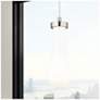 1_Owego 4" Wide Satin Nickel Cord Hung Pendant With Gloss White Shade