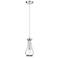Owego 5.13" Wide Cord Hung Polished Nickel Pendant With Clear Shade