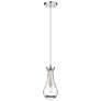 Owego 5.13" Wide Cord Hung Polished Nickel Pendant With Clear Shade