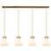 Owego 6.38" Wide 6 Light Matte Black Multi Pendant With Light Smoke Sh