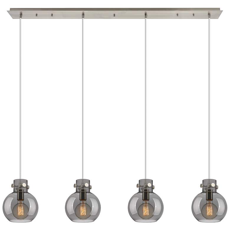 Image 1 Owego 7.13 inch Wide 3 Light Polished Nickel Multi Pendant With Clear Shad